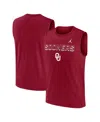 Jordan Men's Crimson Oklahoma Sooners Primetime Tricode Legend Dri-fit Tank Top In Red