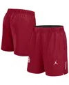 Jordan Men's Crimson Oklahoma Sooners Primetime Woven Victory Performance Shorts In Red