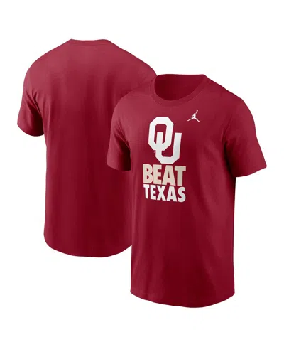 Jordan Men's Crimson Oklahoma Sooners Rivalry T-shirt In Red