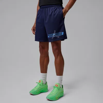 Jordan Men's  Dri-fit Mesh Graphic Shorts In Blue