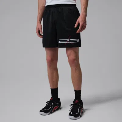 Jordan Men's  Dri-fit Mesh Graphic Shorts In White