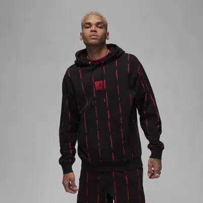 Jordan Men's  Essentials Fleece 'heroes' Pullover Hoodie In Black