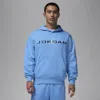 Jordan Mens  Essential Air Stretch Fleece Hoodie In Blue