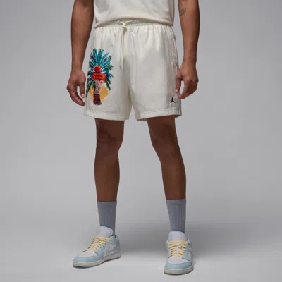 Jordan Essentials Twill Drawstring Shorts In White