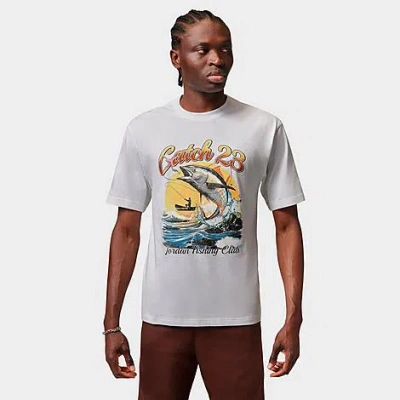 Jordan Men's Fishing Club Graphic T-shirt In Gray