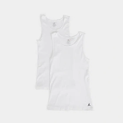 Jordan Men's Flight Base Tank Top (2-pack) In White