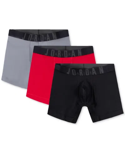 Jordan Men's 3-pack Stretch Modal Flight Boxer Briefs In Red