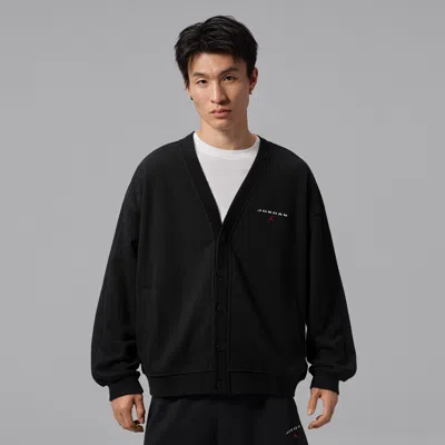 Jordan Men's  Flight Cardigan In Black