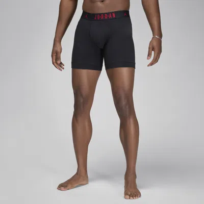 Jordan Men's  Flight Cotton Boxer Briefs (3-pack) In Black