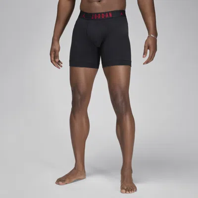 Jordan Men's  Flight Cotton Core Boxer Briefs (3-pack) In Black