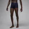 Jordan Men's  Flight Cotton Boxer Briefs (3-pack) In Blue