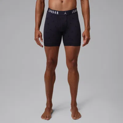 Jordan Men's  Flight Cotton Essentials Boxer Briefs (3-pack) In Black