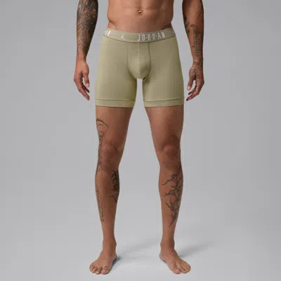 Jordan Men's  Flight Cotton Essentials Boxer Briefs (3-pack) In Brown