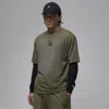 Jordan Men's  Flight Essentials 85 Washed T-shirt In Medium Olive