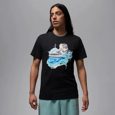 Jordan Flight Essentials Aj1 T-shirt In Black