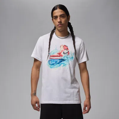 Jordan Men's  Flight Essentials Aj1 Short-sleeve T-shirt In White