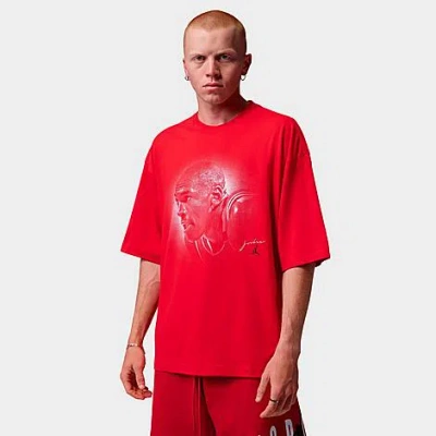 Jordan Men's Flight Essentials Big Face Graphic T-shirt In Red