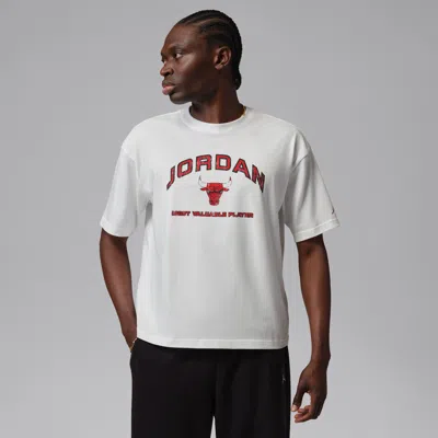 Jordan Flight Essentials Boxy Graphic T-shirt 'white University Red' In Multi