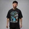 Jordan Mens  Flight Essential Oversize Graphic Crew In Black