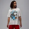 Jordan Mens  Flight Essential Oversize Graphic Crew In White
