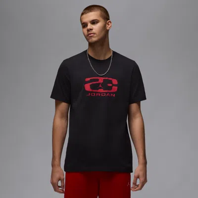 Jordan Men's  Flight Essentials T-shirt In Black/varsity Red