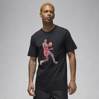 Jordan Flight Essentials Graphic T-shirt In Black/white