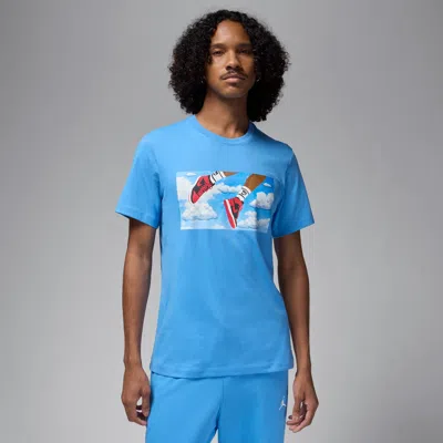 Jordan Men's  Flight Essentials T-shirt In Legend Blue/white