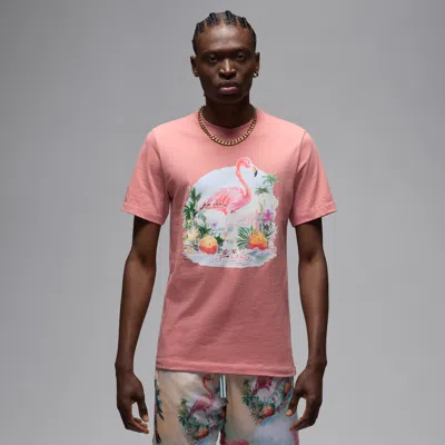 Jordan Men's  Flight Essentials T-shirt In Pink