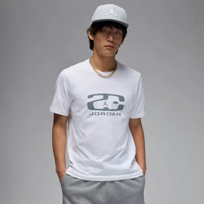 Jordan Men's  Flight Essentials T-shirt In White/cool Grey