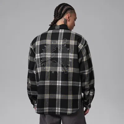 Jordan Men's  Flight Flannel Shirt In Black
