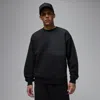 Jordan Men's  Flight Fleece "lny" Pullover Crew-neck Sweater In Black