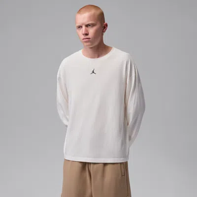 Jordan Men's  Flight Heavyweight Long-sleeve Top In White