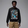 Jordan Men's  Flight Oversized Pullover Hoodie In Black