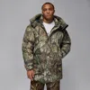 Jordan Flight Hunting Camo Down Parka In Green