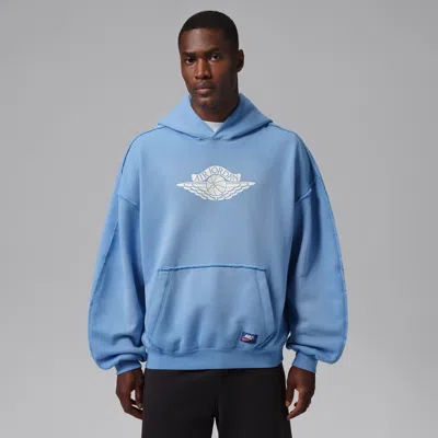 Jordan Men's  Flight Wings Fleece Pullover Hoodie In Blue