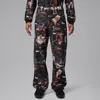Jordan Flight Allover Print Pants In Black