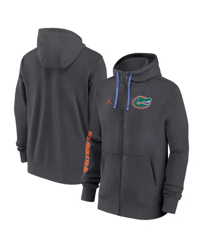 Jordan Men's Florida Gators 2024 Sideline Full-zip Hoodie In Anthracite