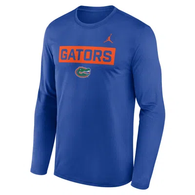 Jordan Men's Florida Primetime Legend 2-hit  Brand Dri-fit College Long-sleeve T-shirt In Blue