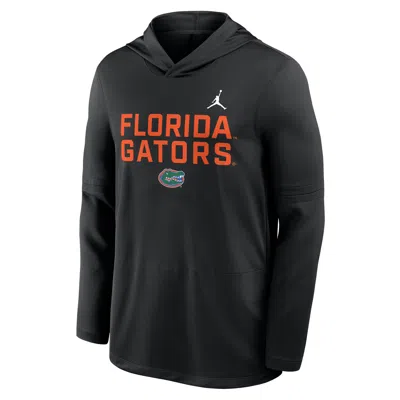 Jordan Men's Florida Sideline  Brand Dri-fit College Long-sleeve Hooded Top In Black