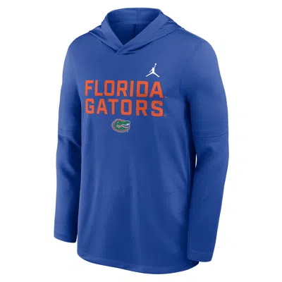 Jordan Men's Florida Sideline  Brand Dri-fit College Long-sleeve Hooded Top In Blue