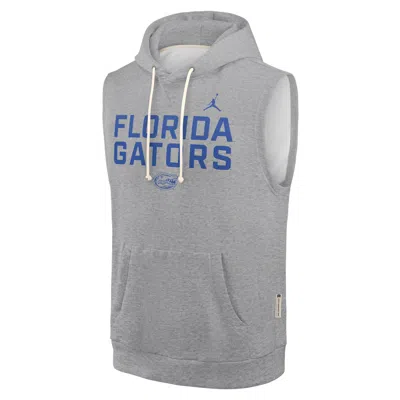 Jordan Men's Florida Sideline  Brand Dri-fit College Sleeveless Pullover Hoodie In Gray