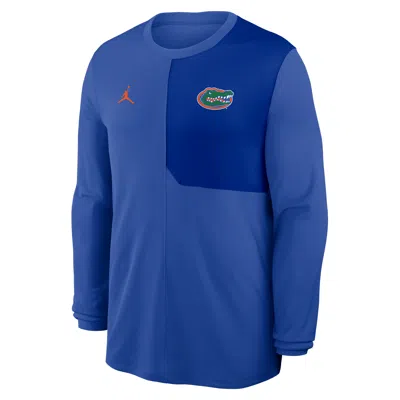 Jordan Men's Florida Sideline Coach  Brand Dri-fit College Long-sleeve Top In Blue