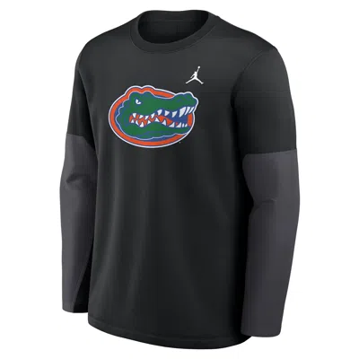 Jordan Men's Florida Sideline Coach  Brand Therma-fit College Long-sleeve T-shirt In Gray