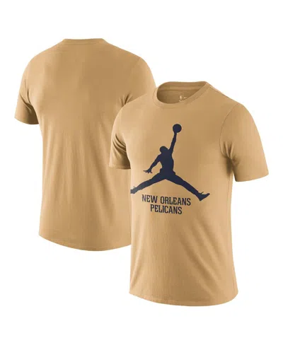 Jordan Men's New Orleans Pelicans Essential Jumpman T-shirt In Gold