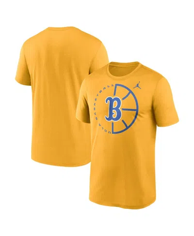 Jordan Men's Gold Ucla Bruins Legend Basketball Icon Performance T-shirt