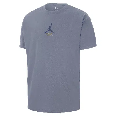 Jordan Men's Golden State Warriors Courtside Statement Edition  Nba T-shirt In Blue