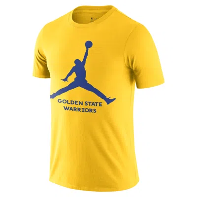 Jordan Men's Golden State Warriors Essential  Nba T-shirt In Yellow
