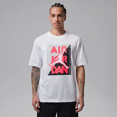 Jordan Air  Cotton Graphic T-shirt In White