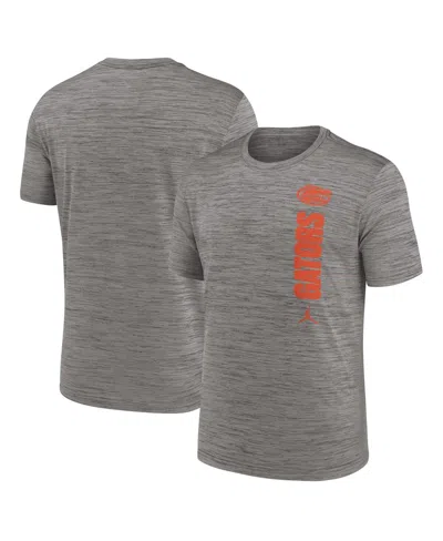 Jordan Men's Gray Florida Gators 2024 Sideline Velocity Performance T-shirt