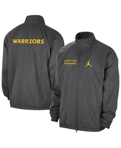 Jordan Men's Gray Golden State Warriors Courtside Statement Edition Jumpman Jam Full-zip Jacket